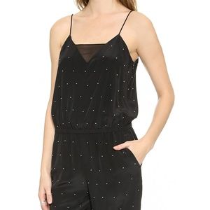 Club Monaco Black Lana Pearl Jumpsuit